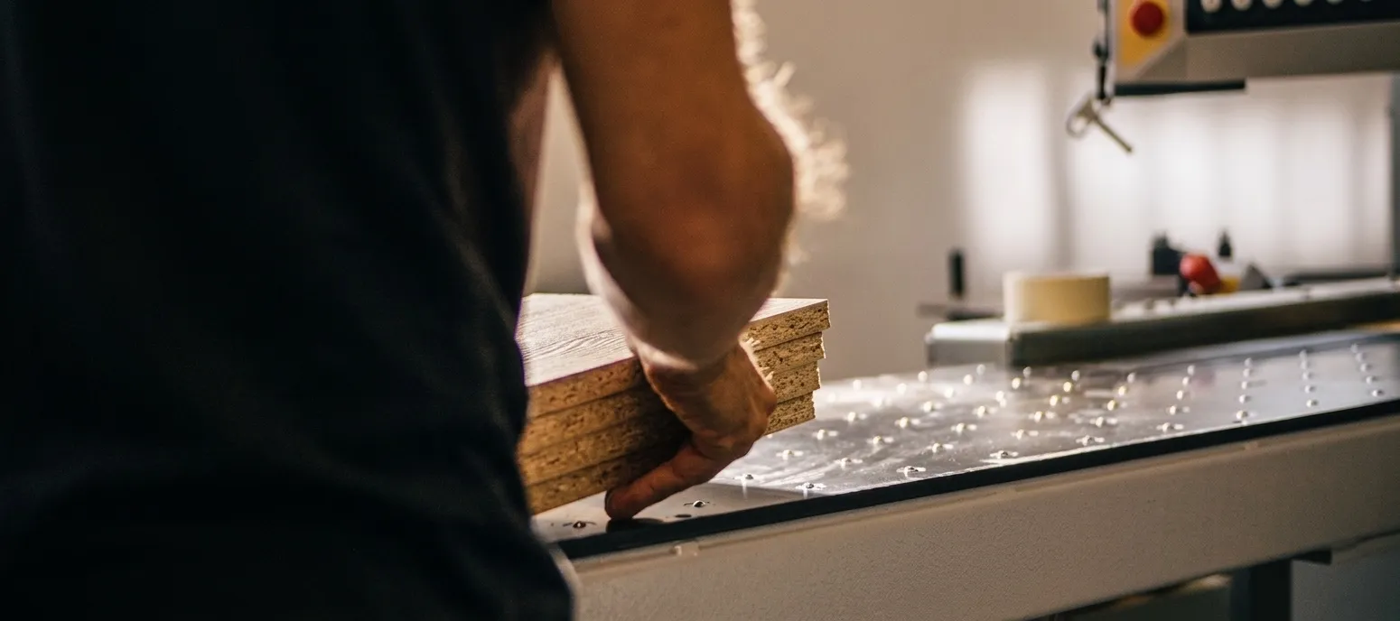 Lavorazione artigianale del legno nei laboratori Tosetto